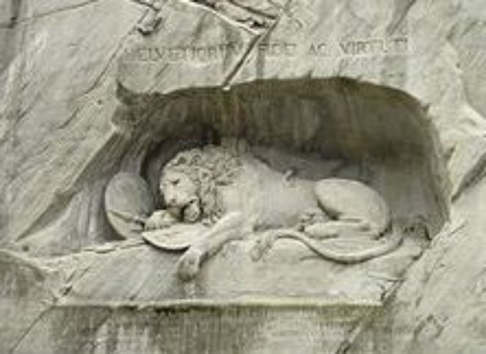 盧森城內之▲獅子紀念碑